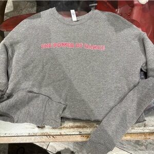 Gray Sweatshirt with red text